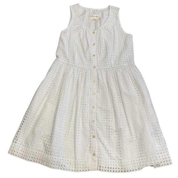 Kate Spade Dress size Medium White Dot Eyelet NWOT - Picture 1 of 12